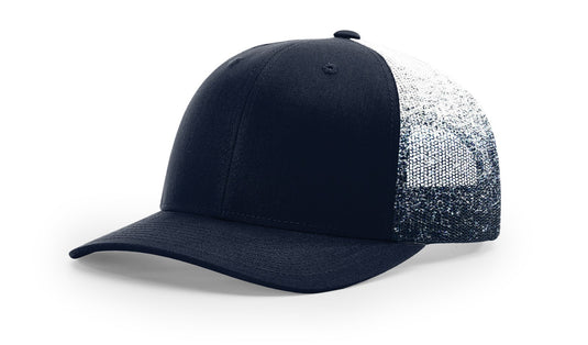 Richardson 112PM | Printed Mesh Trucker | Split Colors