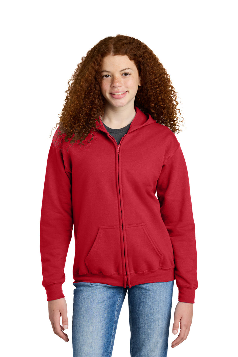 Load image into Gallery viewer, Gildan Youth Heavy Blend Full-Zip Hooded Sweatshirt. 18600B

