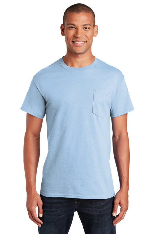 Gildan - Ultra Cotton 100% US Cotton T-Shirt with Pocket.  2300