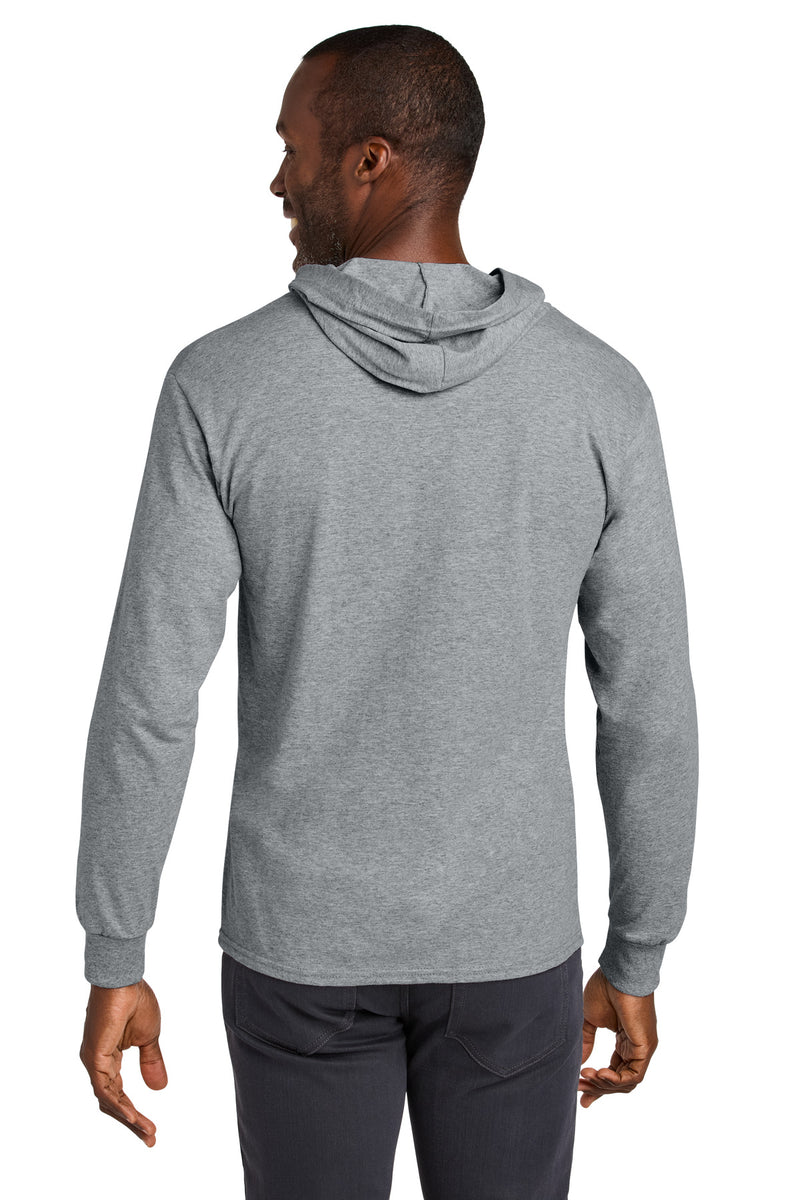 Load image into Gallery viewer, Jerzees Classics Unisex Cotton Long Sleeve Hooded T-Shirt 363LH
