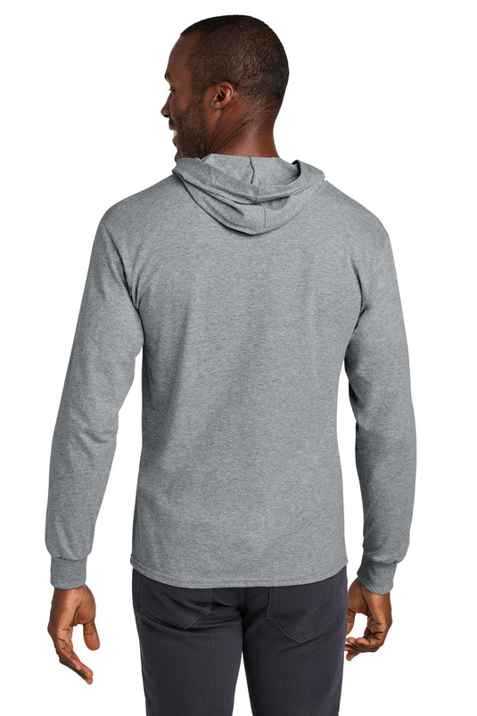 Jerzees Classics Unisex Cotton Long Sleeve Hooded T-Shirt 363LH