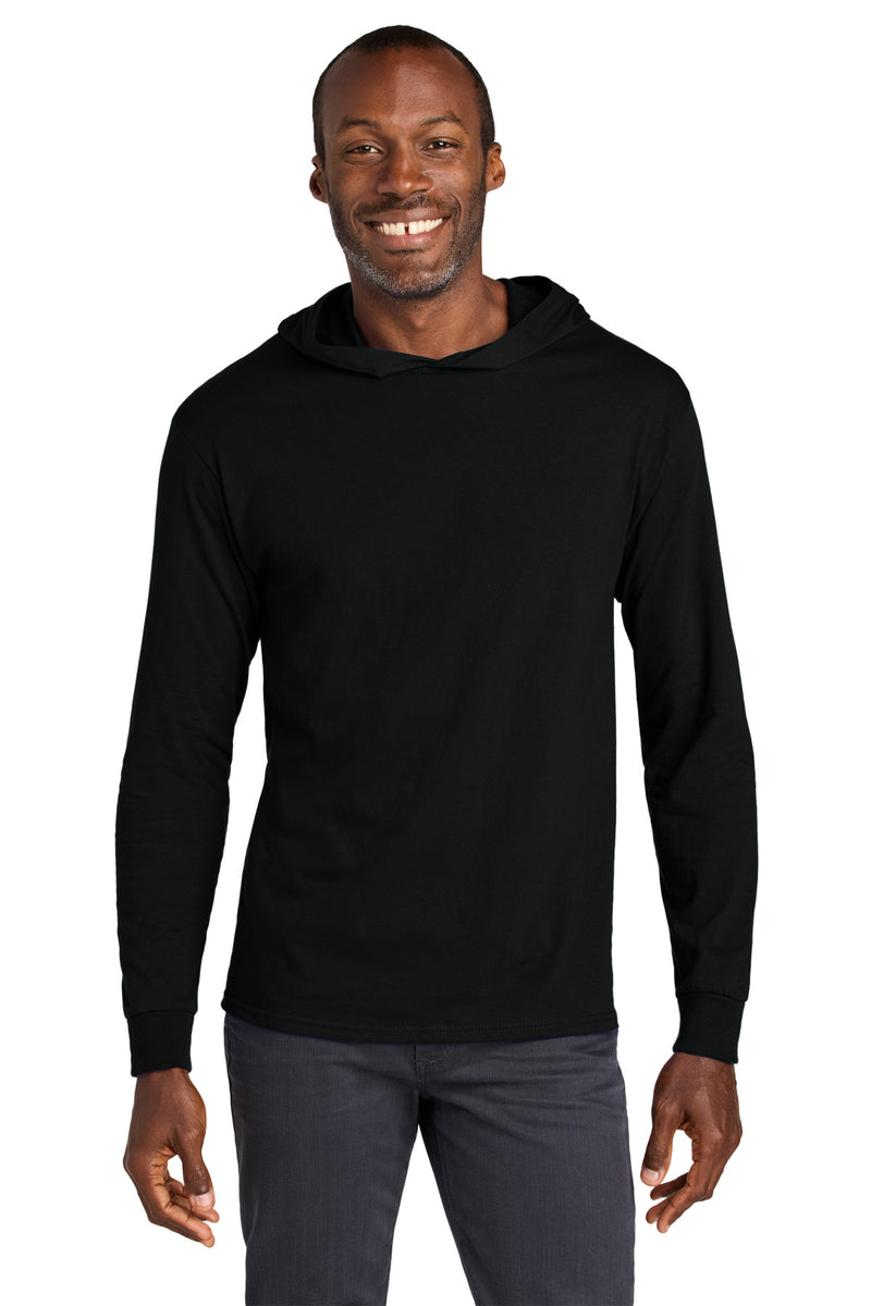 Load image into Gallery viewer, Jerzees Classics Unisex Cotton Long Sleeve Hooded T-Shirt 363LH
