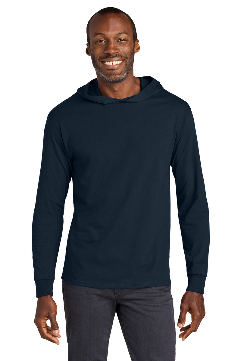 Load image into Gallery viewer, Jerzees Classics Unisex Cotton Long Sleeve Hooded T-Shirt 363LH
