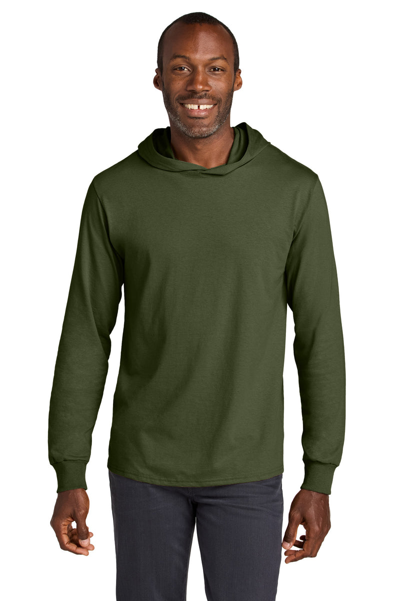 Load image into Gallery viewer, Jerzees Classics Unisex Cotton Long Sleeve Hooded T-Shirt 363LH
