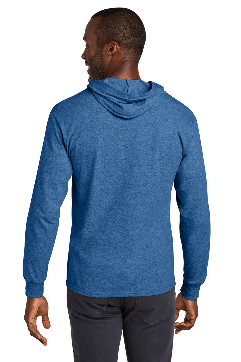 Load image into Gallery viewer, Jerzees Classics Unisex Cotton Long Sleeve Hooded T-Shirt 363LH
