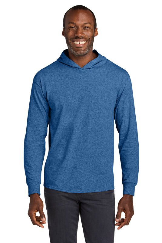 Jerzees Classics Unisex Cotton Long Sleeve Hooded T-Shirt 363LH