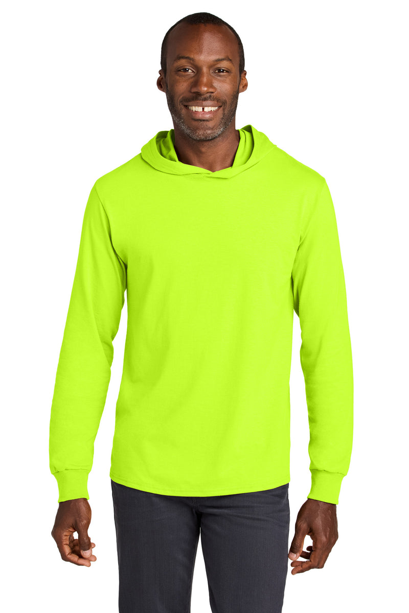 Load image into Gallery viewer, Jerzees Classics Unisex Cotton Long Sleeve Hooded T-Shirt 363LH
