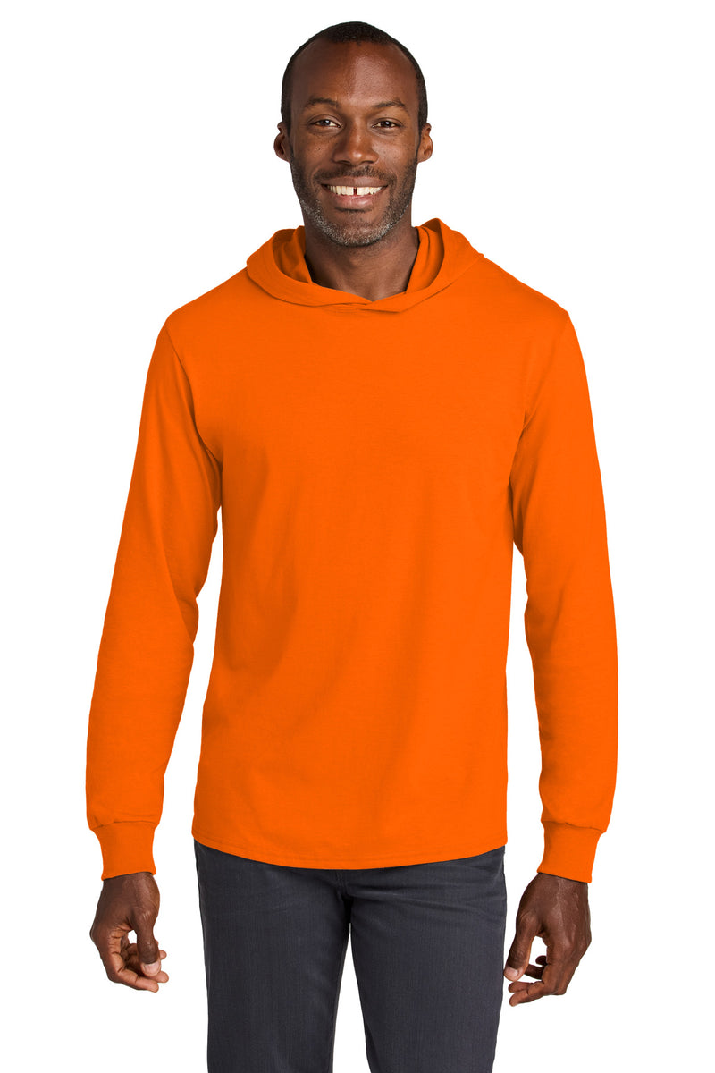 Load image into Gallery viewer, Jerzees Classics Unisex Cotton Long Sleeve Hooded T-Shirt 363LH
