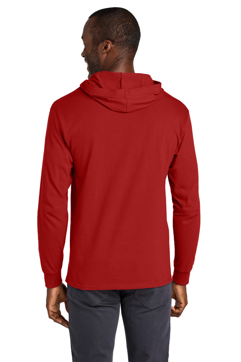 Load image into Gallery viewer, Jerzees Classics Unisex Cotton Long Sleeve Hooded T-Shirt 363LH
