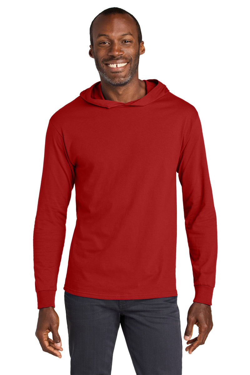 Load image into Gallery viewer, Jerzees Classics Unisex Cotton Long Sleeve Hooded T-Shirt 363LH
