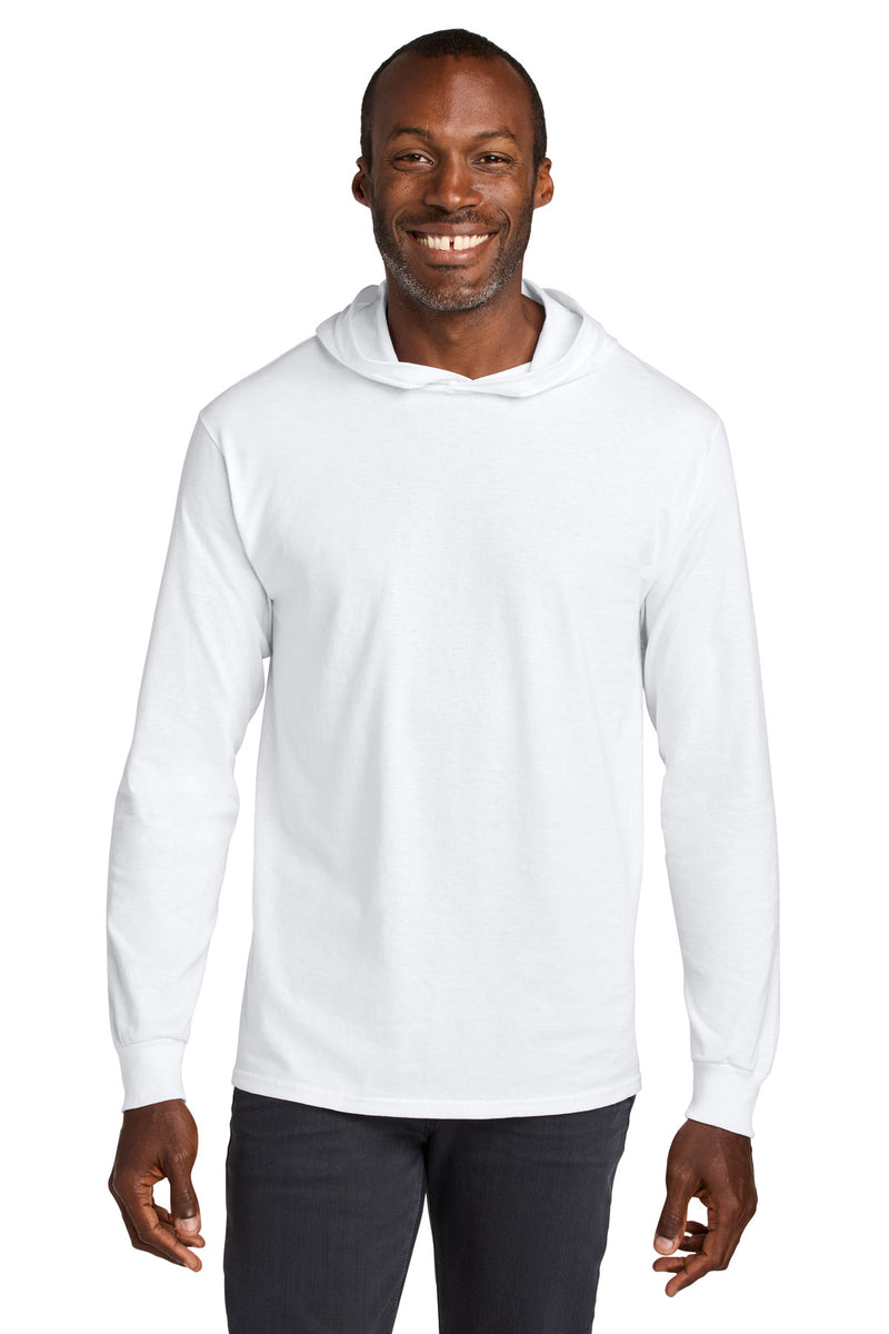 Load image into Gallery viewer, Jerzees Classics Unisex Cotton Long Sleeve Hooded T-Shirt 363LH
