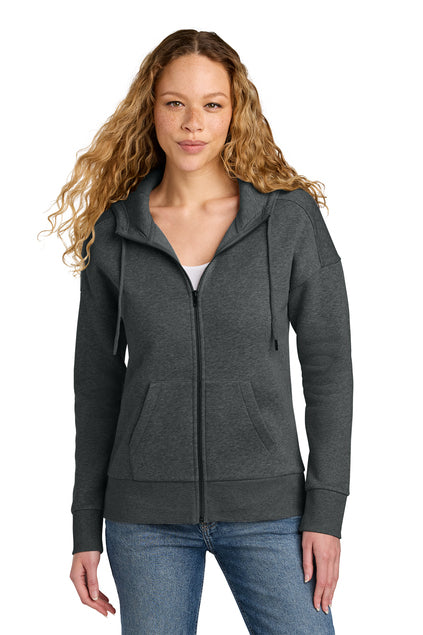Load image into Gallery viewer, District  Women&#39;s Perfect Weight  Fleece Drop Shoulder Full-Zip Hoodie DT1104
