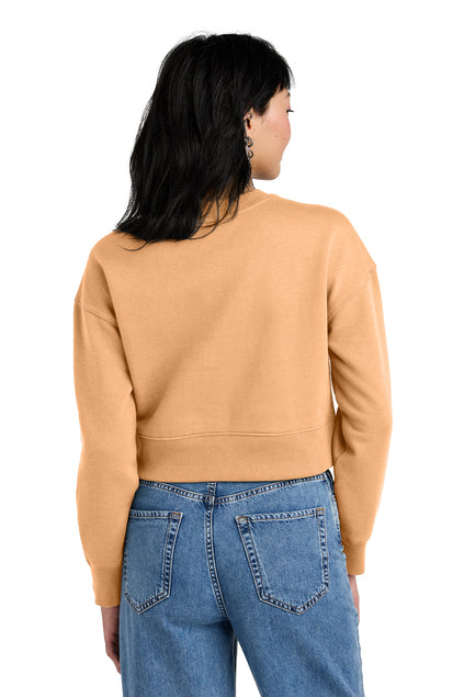 District  Women's Perfect Weight  Fleece Cropped Crew DT1105