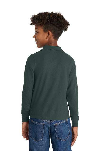 Load image into Gallery viewer, Port Authority Youth Long Sleeve Silk Touch Polo.  Y500LS
