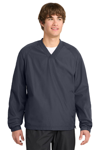 Load image into Gallery viewer, Sport-Tek V-Neck Raglan Wind Shirt. JST72
