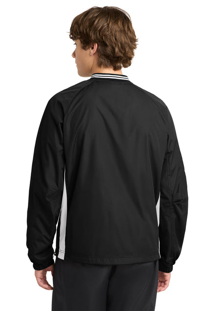 Load image into Gallery viewer, Sport-Tek Tipped V-Neck Raglan Wind Shirt. JST62
