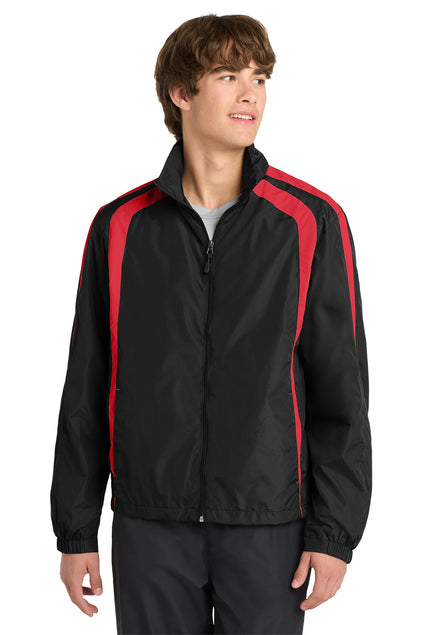 Load image into Gallery viewer, Sport-Tek Colorblock Raglan Jacket. JST60
