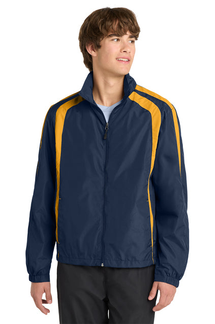 Load image into Gallery viewer, Sport-Tek Colorblock Raglan Jacket. JST60
