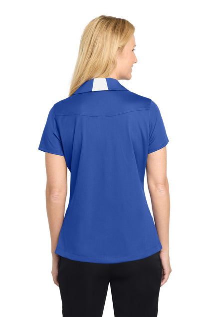 Sport-Tek Women's Side Blocked Micropique Sport-Wick Polo. LST655