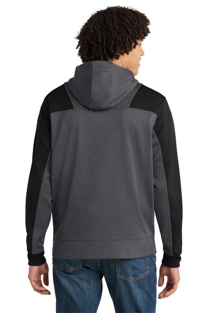 Sport-Tek  Tech Fleece Colorblock 1/4-Zip Hooded Sweatshirt. ST249