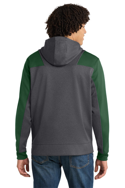 Sport-Tek  Tech Fleece Colorblock 1/4-Zip Hooded Sweatshirt. ST249