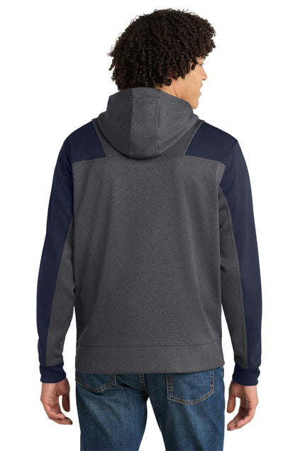 Load image into Gallery viewer, Sport-Tek  Tech Fleece Colorblock 1/4-Zip Hooded Sweatshirt. ST249

