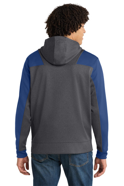 Sport-Tek  Tech Fleece Colorblock 1/4-Zip Hooded Sweatshirt. ST249