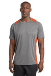 Sport-Tek ST361 | Tee | Heather Colorblock Contender