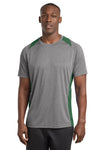 Sport-Tek ST361 | Tee | Heather Colorblock Contender