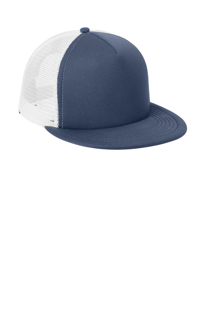 Load image into Gallery viewer, District Flat Bill Snapback Trucker Cap. DT624
