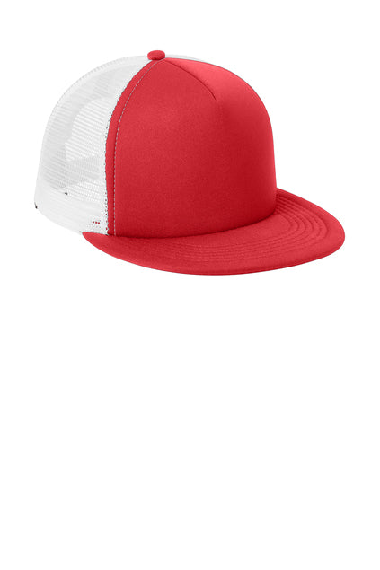 Load image into Gallery viewer, District Flat Bill Snapback Trucker Cap. DT624
