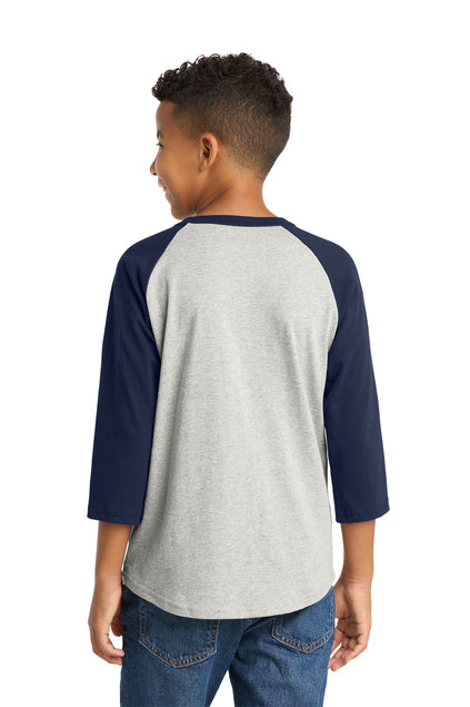 Load image into Gallery viewer, Sport-Tek Youth Colorblock Raglan Jersey.  YT200

