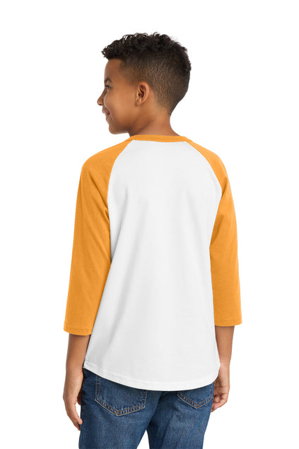 Load image into Gallery viewer, Sport-Tek Youth Colorblock Raglan Jersey.  YT200
