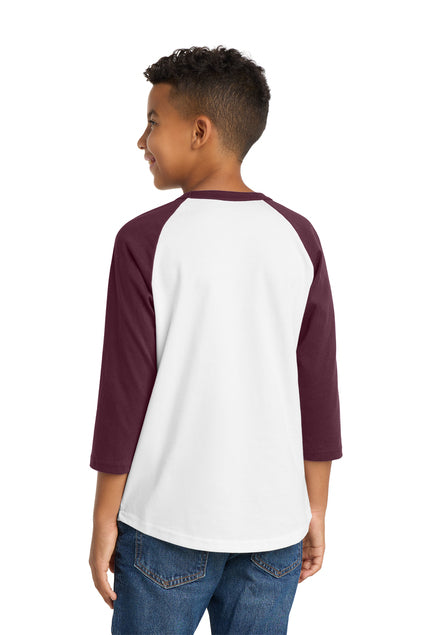 Load image into Gallery viewer, Sport-Tek Youth Colorblock Raglan Jersey.  YT200
