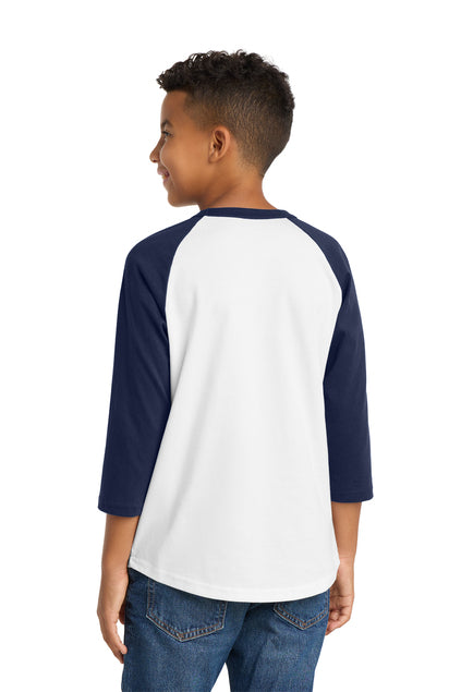 Load image into Gallery viewer, Sport-Tek Youth Colorblock Raglan Jersey.  YT200
