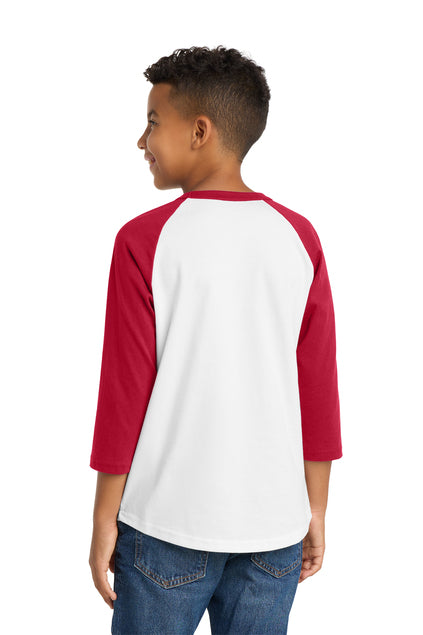 Load image into Gallery viewer, Sport-Tek Youth Colorblock Raglan Jersey.  YT200

