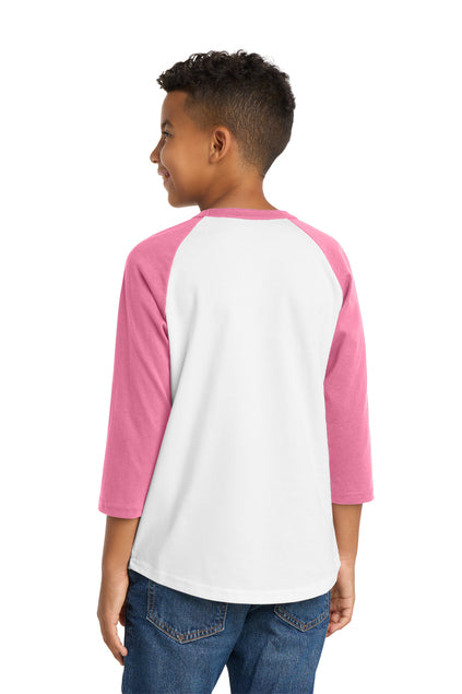 Load image into Gallery viewer, Sport-Tek Youth Colorblock Raglan Jersey.  YT200
