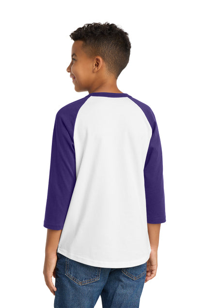 Load image into Gallery viewer, Sport-Tek Youth Colorblock Raglan Jersey.  YT200
