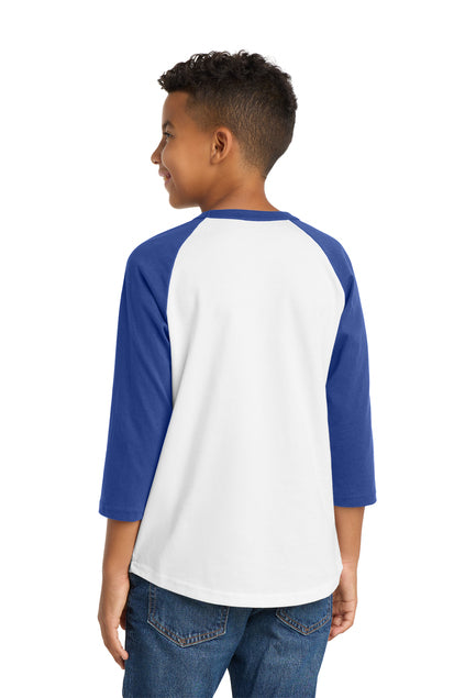 Load image into Gallery viewer, Sport-Tek Youth Colorblock Raglan Jersey.  YT200
