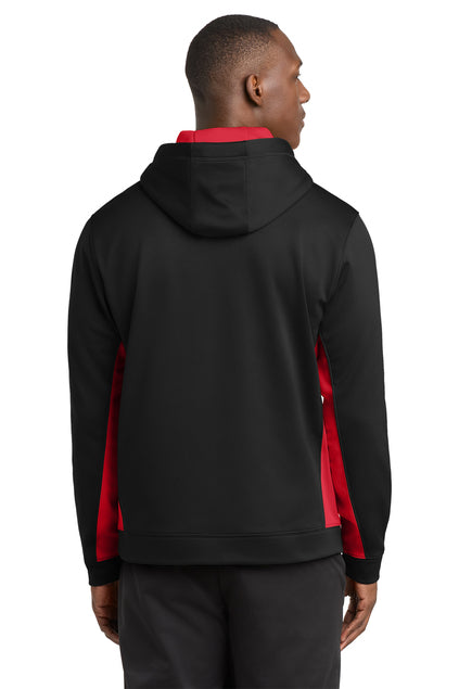 Load image into Gallery viewer, Sport-Tek Sport-Wick Fleece Colorblock Hooded Pullover. ST235
