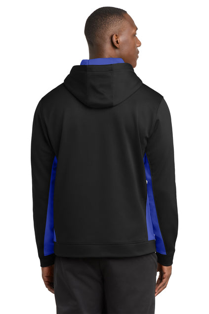 Load image into Gallery viewer, Sport-Tek Sport-Wick Fleece Colorblock Hooded Pullover. ST235
