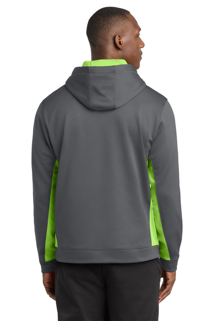 Load image into Gallery viewer, Sport-Tek Sport-Wick Fleece Colorblock Hooded Pullover. ST235

