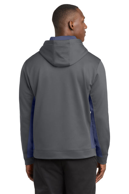 Load image into Gallery viewer, Sport-Tek Sport-Wick Fleece Colorblock Hooded Pullover. ST235
