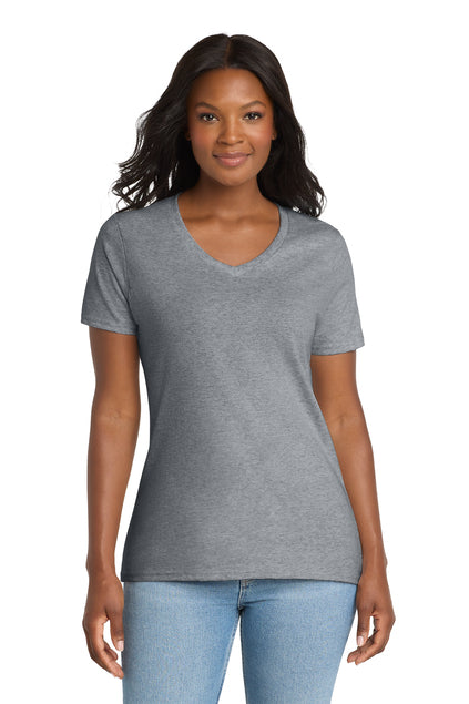 Load image into Gallery viewer, Port &amp; Co™  LPC54V | Women&#39;s Core Cotton V-Neck Tee | 100% Cotton
