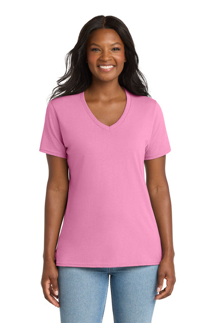 Load image into Gallery viewer, Port &amp; Co™  LPC54V | Women&#39;s Core Cotton V-Neck Tee | 100% Cotton
