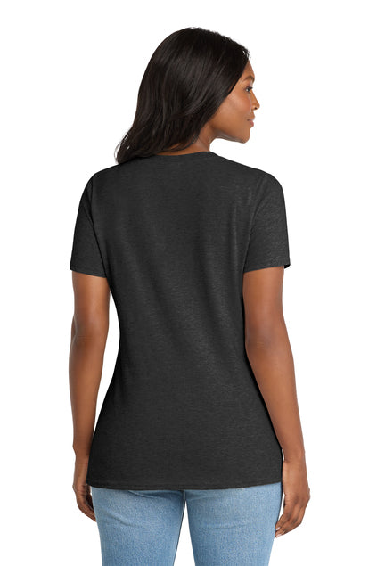 Port & Co™  LPC54V | Women's Core Cotton V-Neck Tee | 100% Cotton