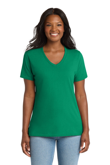 Load image into Gallery viewer, Port &amp; Co™  LPC54V | Women&#39;s Core Cotton V-Neck Tee | 100% Cotton
