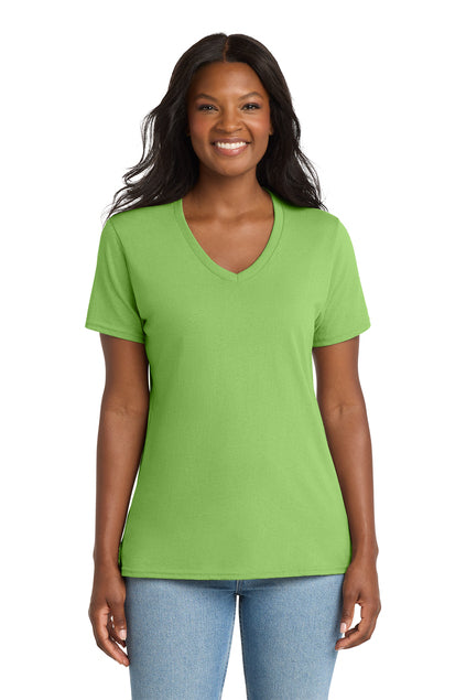 Load image into Gallery viewer, Port &amp; Co™  LPC54V | Women&#39;s Core Cotton V-Neck Tee | 100% Cotton

