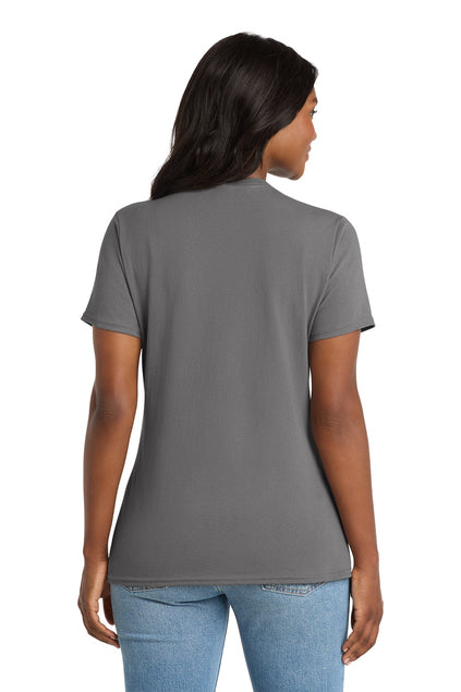 Port & Co™  LPC54V | Women's Core Cotton V-Neck Tee | 100% Cotton