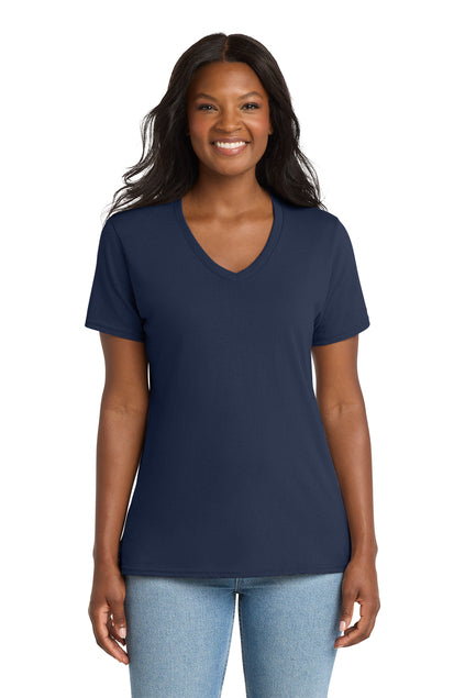 Load image into Gallery viewer, Port &amp; Co™  LPC54V | Women&#39;s Core Cotton V-Neck Tee | 100% Cotton
